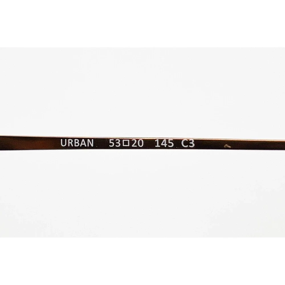 EyeBuyDirect Urban Eyeglasses Unisex Copper Brown Semi-Rimless 53-20-145